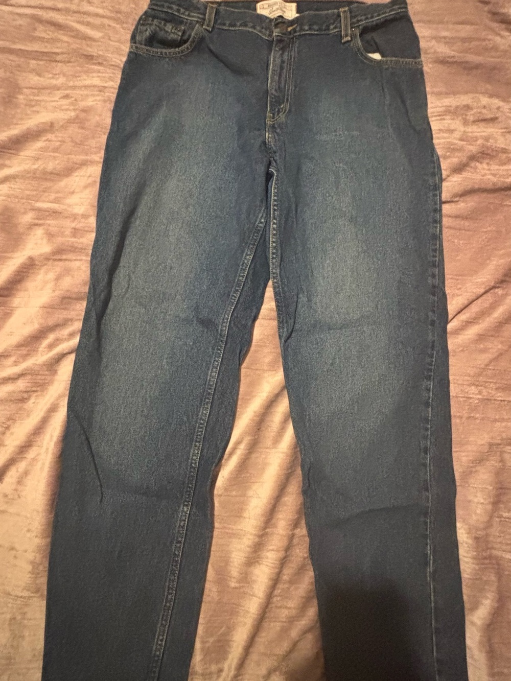 Vintage Y2K Levi Strauss Signature Relaxed Jeans Misses 16 Long 100% Cotton
